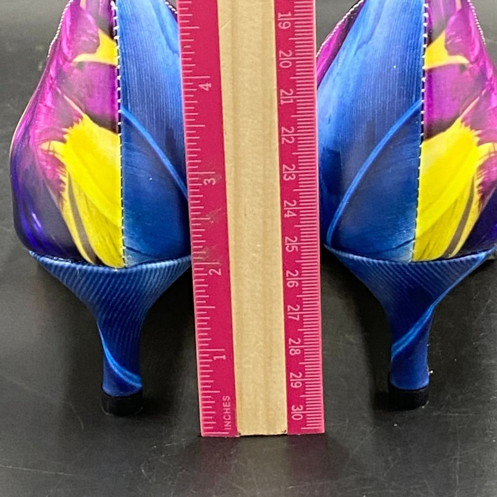 YDN Women's Multicolor Pointed Toe Heels #1 - Picture 6 of 7